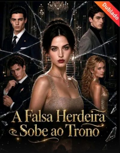 Capa da minissérie A Falsa Herdeira Sobe ao Trono -