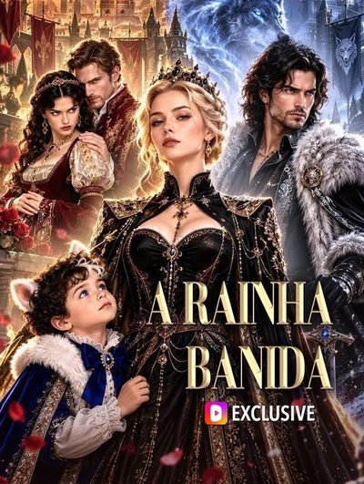 Capa da minissérie A Rainha Banida -