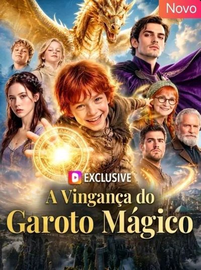 Capa da minissérie A Vingança do Garoto Mágico