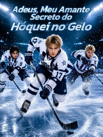 Capa da minissérie Adeus Meu Amante Secreto do Hóquei no Gelo Bl �