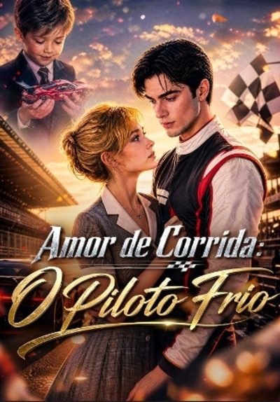 Capa da minissérie Amor de Corrida: o Piloto Frio