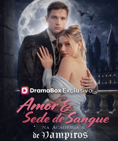 Capa da minissérie Amor e Sede de Sangue: na Academia de Vampiros