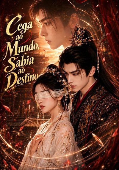 Capa da minissérie Cega ao Mundo, Sábia ao Destino