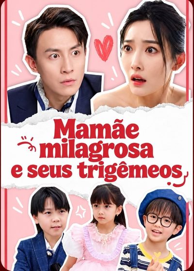 Capa da minissérie Mamãe Milagrosa e Seus Trigêmeos