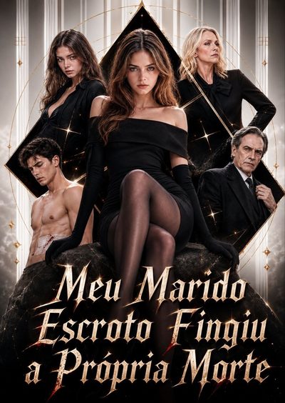 Capa da minissérie Meu Marido Escroto Fingiu a Própria Morte