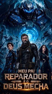 Capa da minissérie Meu pai reparador é o Deus Mecha