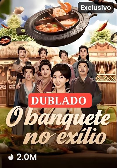 Capa da minissérie O Banquete no Exílio Dublado