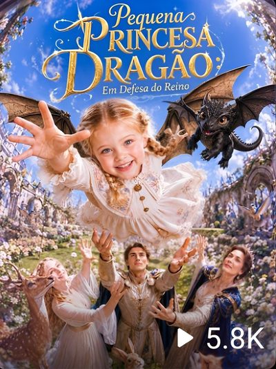 Capa da minissérie Pequena Princesa Dragão em Defesa do Reino
