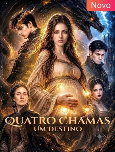 Capa da minissérie Quatro Chamas um Destino -