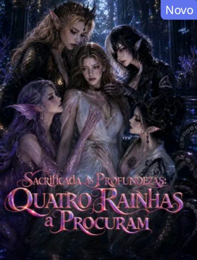 Capa da minissérie Sacrificada as Pronfudezas: Quatro Rainhas a Procuram