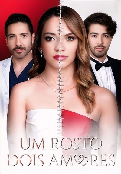 Capa da minissérie um rosto, dois amores