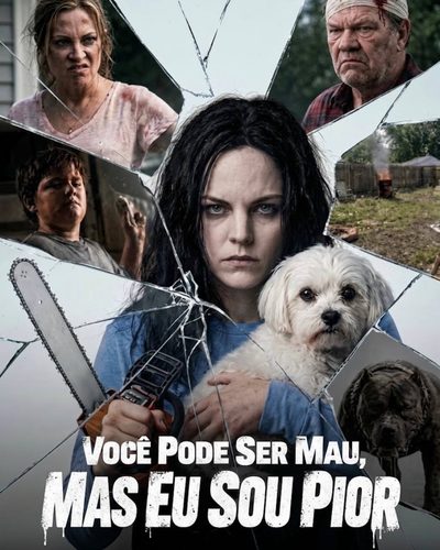 Capa da minissérie Você Pode Ser Mau, Mas Eu Sou Pior -